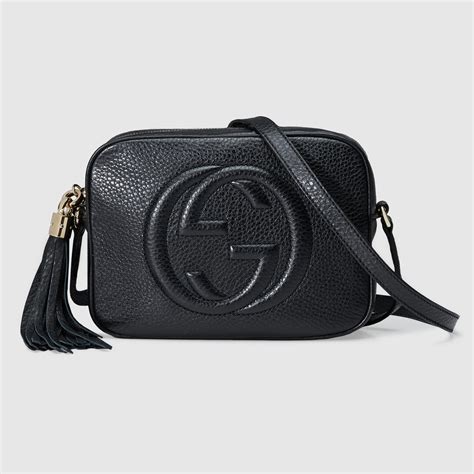 borsa gucci tracolla piccola|Borsa a spalla piccola in pelle e tela rivestita con finiture in nastro .